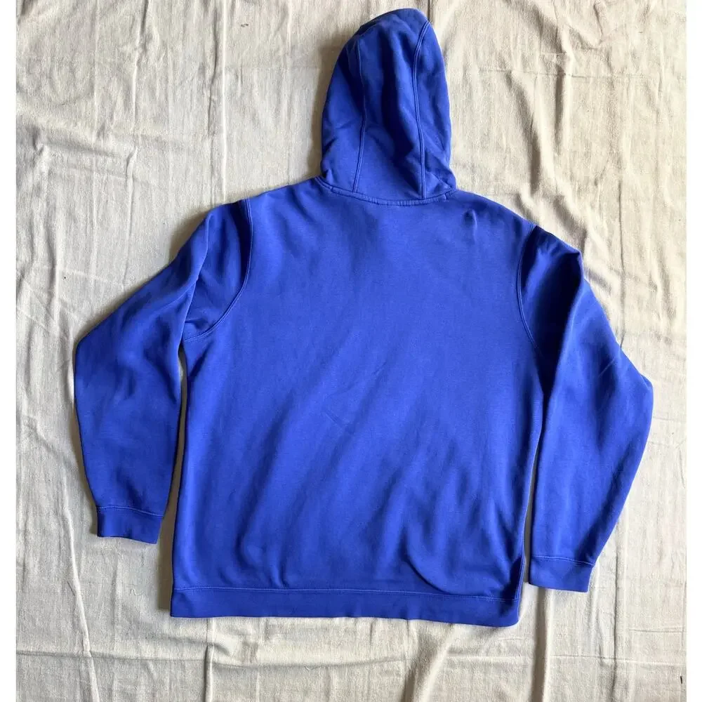 Nike Sweatshirt Men's XL SMU Mustangs NCAA Blue Fleece Pullover Hoodie Blue Gym